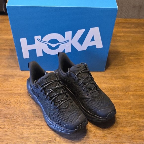 Hoka Anacapa 2 Low GTX BBLC/Triple Black Men's Sz 8.5D 1141632 Athletic Shoes